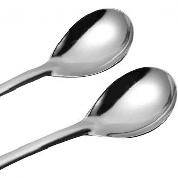 LIESBO 3PCS Round Mini Coffee Spoons