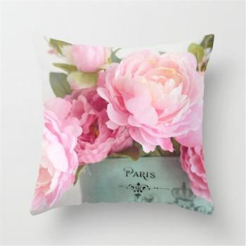 Funda Decorativa Rosa Peonía