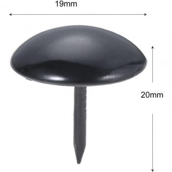 Clous décoratifs noirs, 10 pièces, punaises à tête ronde, Vintage, clou pour boîte à vin, décor de canapé 5x7mm