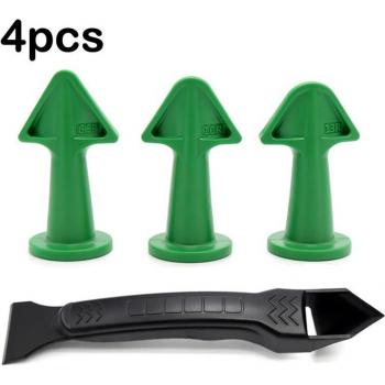 Juego de 4 herramientas para aplicar silicona y sellador