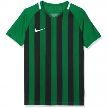 Nike X‑Large Kids Striped Polo – Pine Green/Black