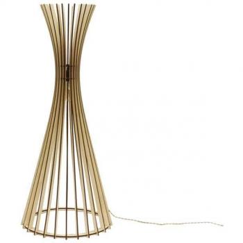 Lampe suspendue TIPI‑Loupiote bois naturel FSC