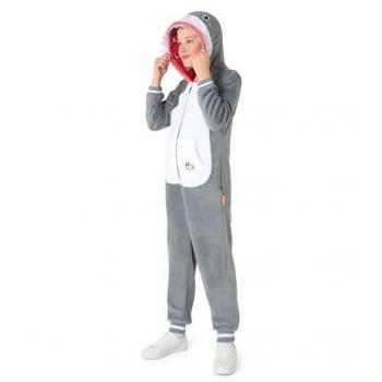 Haifisch-Onesie von Opposuits – kuschelbarer Ganzkörper‑Overall