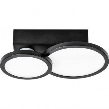 Plafonnier LED noir Aqua 2 lampes GU10