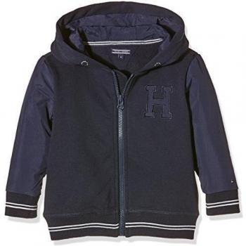 Sudadera Tommy Hilfiger Harbour HD Zipthru Hwk L/S para Niñas, Azul