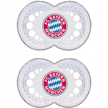 MAM Fußball Schnuller 2er-Set FC Bayern München, zahnfreundlich, 6-16 Monate