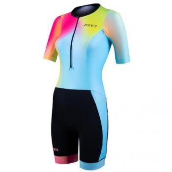 Body Triathlon Zone3 Activate+ Maniche Corte S Blu Giallo Rosa