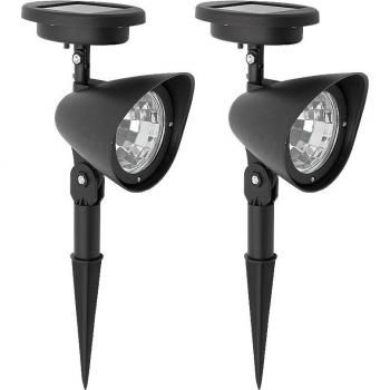 Solar Powered 4-LED Outdoor Spotlight