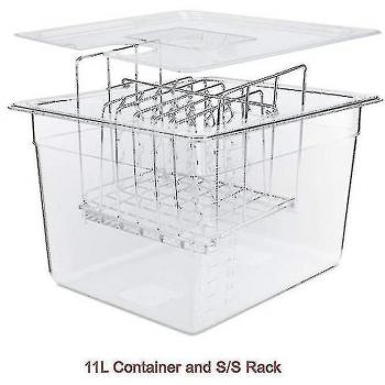 Conteneur Sous Vide 11 L – Ensemble Inox avec Compartiments Détachables