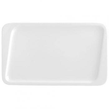 Quid Chef Plato Llano Cerámica Blanco 30 x 18 cm (6 Unidades)