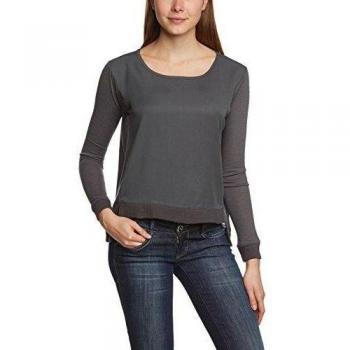Top Vero Moda Nina L/S para mujer, color asfalto