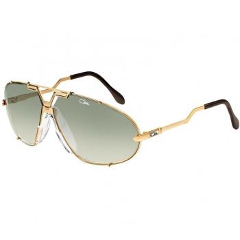 Vintage Cazal Aviator 906 – Gold‑Grüner Glanz, Neuwertig