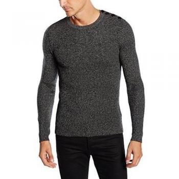Suéter Jack & Jones jjprADAM KNIT CREW NECK, Gris