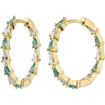 Pendientes aros (par) Matilda de Ear Candy en plata con baño de oro 18k