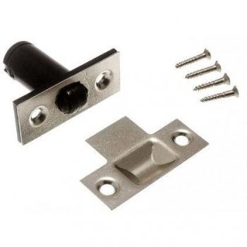QuickFix Adjustable Roller Catch Tubular Latch NP with Screws
