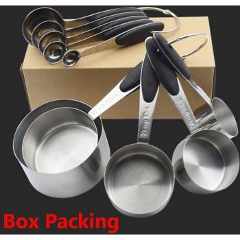 5-Piece Measuring Cups and Spoons Set in Stainless Steel
