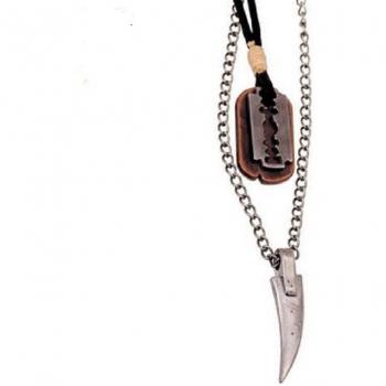 Vintage Alloy Wolf Tooth Choker Necklace for Men