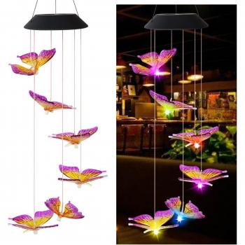 Outdoor Solar Powered Butterfly Chime