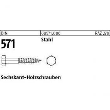 Sechskantholzschraube 6x50 mm 200 Stück