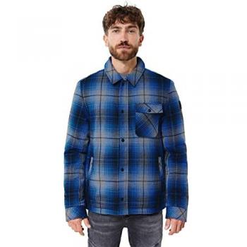 Herren Outdoorjacke STREET ONE MEN mit Knopfleiste in Imperial Blue, Gr. M