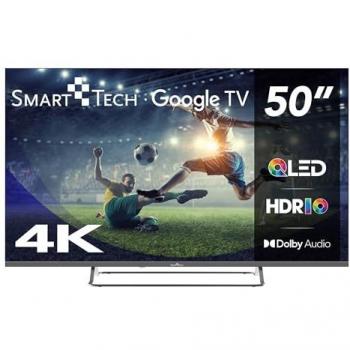 QLED 50” 4K UHD Smart TV Google con Wi‑Fi y HDR10