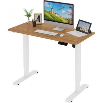 Woltu ErgonomicStand: Scrivania in Acciaio Telaio 120x60 cm