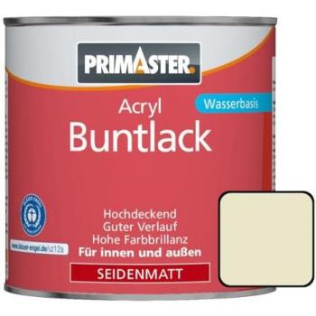 Primaster Acryl Buntlack für Holz & Metall 750ml Perlweiß