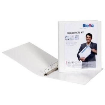Raccoglitore Biella Creative XL 4 Anelli A4 25mm Bianco