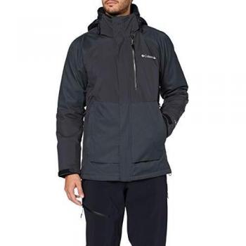 Chaqueta Columbia para hombre Wildside, color negro y gris, talla S
