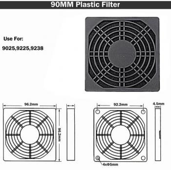 Dustproof Mesh Cover for 120mm Case Fans