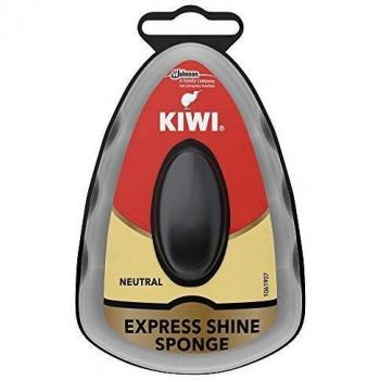 Kiwi Express Shine Wax Shoes Boot Instant Sponge Liquid Protect Polish Neutral