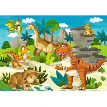 Dinosaurier-Wandfoto 200x140 cm – Premium Plus Vlies