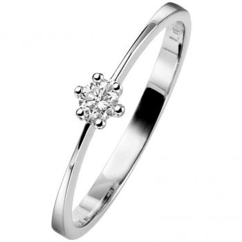Diamantring Trendor 532449 585 Weißgold – Hochzeit