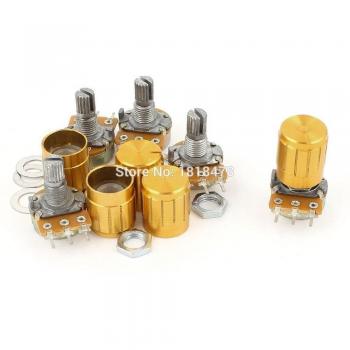 10x Potentiomètre linéaire rotatif 2K OHM WH148 avec boutons