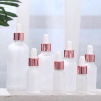 Frosted Glass Dropper Bottle Set (5ml, 10ml, 15ml, 20ml, 30ml, 50ml)