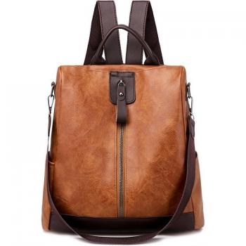 Youth Leather School Backpack for Girls