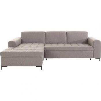 Grazzo Ecksofa in taupe, recyceltes Polyester