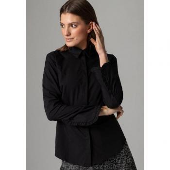 Mehr & Mehr Hemdbluse mit verdeckter Knopfreiheit