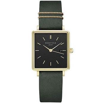 Rosefield Black Dial Boxy Watch