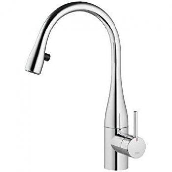 Robinet KWC Eve 10111102000FL, chrome, extensible et pivotant à 190°