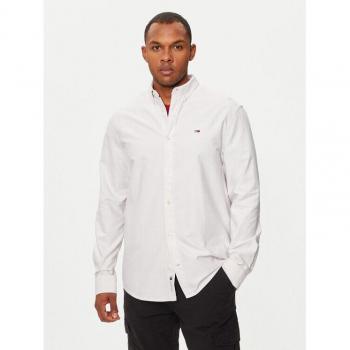 Camisa Oxford con Logo Tommy Jeans, Ajuste Regular