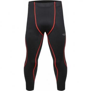 Comfort Fit Men's Black Leggings with Polyester Spandex