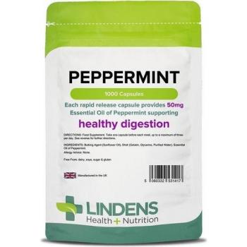 Lindens 1000 Count Peppermint Oil 50mg Capsules