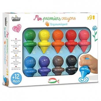 Crayons de cire ergonomiques