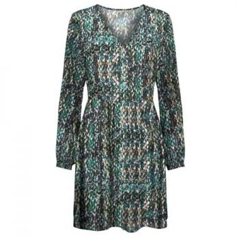 Robe chic Only vert avec col v