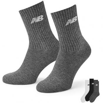 New Balance Unisex Crew‑Socken Trio – Logo‑Bunt