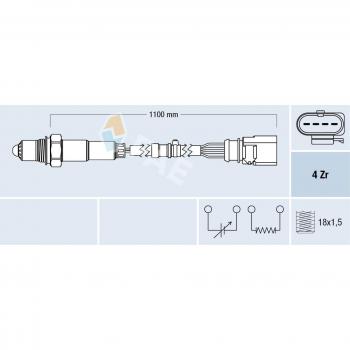 Sonde lambda pour AUDI A3 Sportback