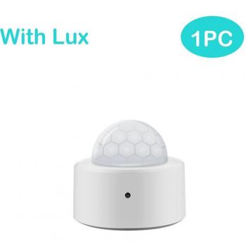 Tuya 2 in 1 Zigbee Mini PIR Bewegungsmelder mit Hellem Lux Licht und passivem Infrarot Alarm Sensor