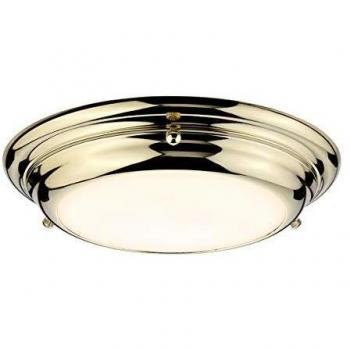 Welland 1 Light Mini LED Flush Light Polished Brass