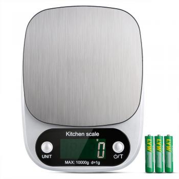 Báscula de Cocina 10 kg con Pantalla LED